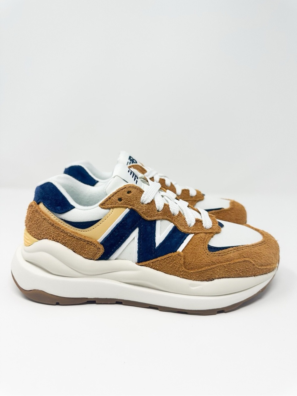 New Balance Brown, Navy & White Women's Sneakers